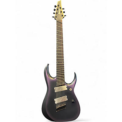 Used Ibanez RGA71AL Axion Label 7 String Aurora Burst Solid Body Electric Guitar