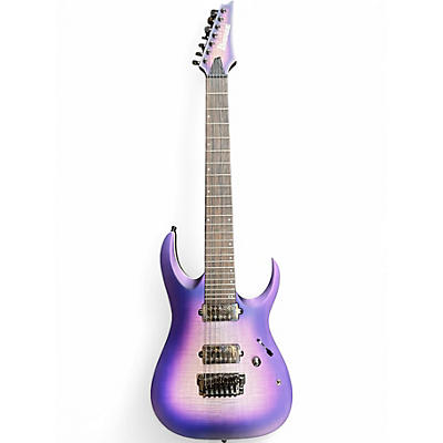 Used Ibanez RGA71AL Axion Label 7 String PURPLE BURST Solid Body Electric Guitar