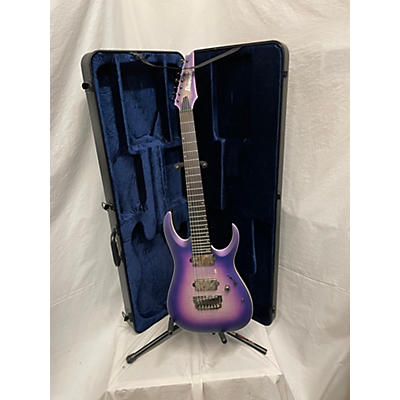 Ibanez Used Ibanez RGA71AL Axion Label 7 String Purple Burst Solid Body Electric Guitar