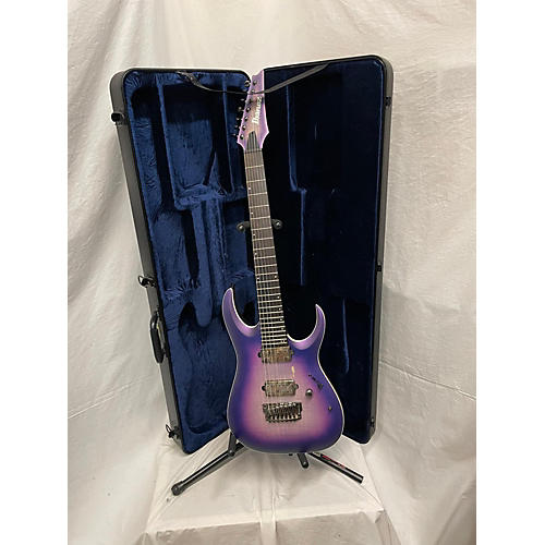 Ibanez Used Ibanez RGA71AL Axion Label 7 String Purple Burst Solid Body Electric Guitar Purple burst