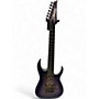 Used Ibanez RGA71AL IAF RGA Axion Label 7 String Aurora Burst Flat Solid Body Electric Guitar Aurora Burst Flat