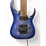 Used Ibanez RGA7420FM Blue Solid Body Electric Guitar Blue