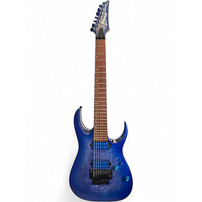Used Ibanez RGA7420FM Blue Solid Body Electric Guitar