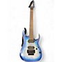 Used Ibanez RGA7420FM Blue Solid Body Electric Guitar Blue