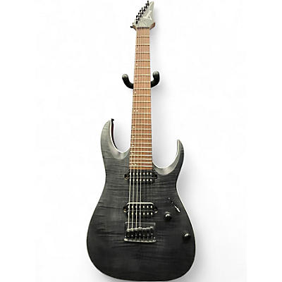 Used Ibanez RGA742FM Trans Black Solid Body Electric Guitar