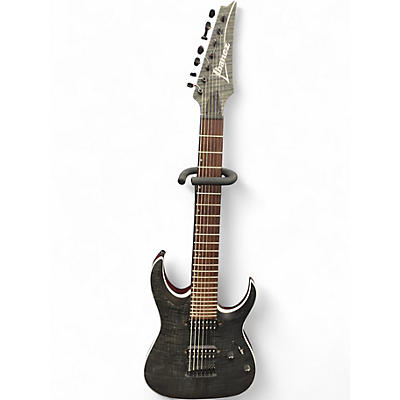 Used Ibanez RGA742FM Trans Black Solid Body Electric Guitar