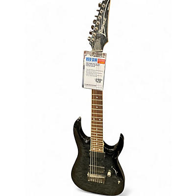 Used Ibanez RGA7QM RGA Series Black Solid Body Electric Guitar