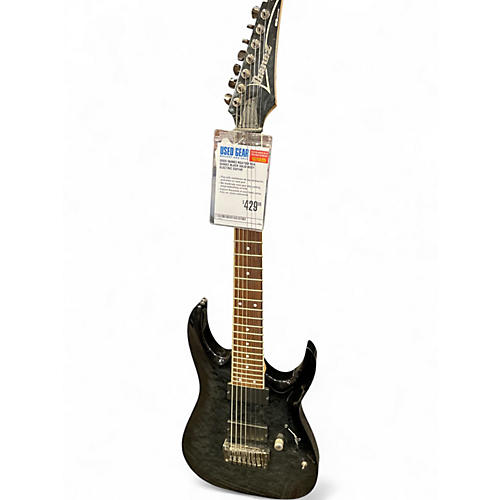 Used Ibanez RGA7QM RGA Series Black Solid Body Electric Guitar Black