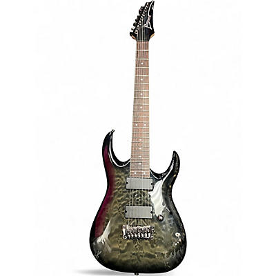 Used Ibanez RGA7QM RGA Series gray burst Solid Body Electric Guitar