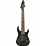 Used Ibanez RGA8QM Trans Black Solid Body Electric Guitar Trans Black