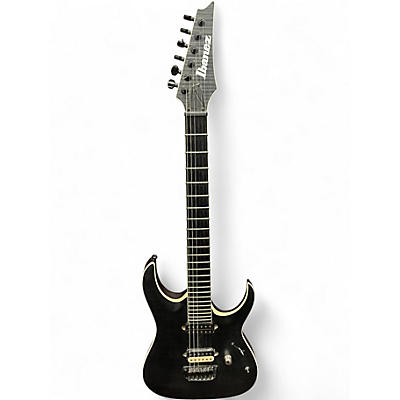 Used Ibanez RGAIX6FM Trans Black Solid Body Electric Guitar