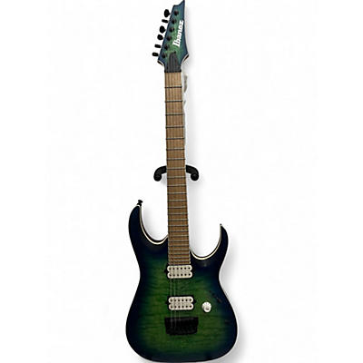 Ibanez Used Ibanez RGAIX6MQM Emerald Green Solid Body Electric Guitar