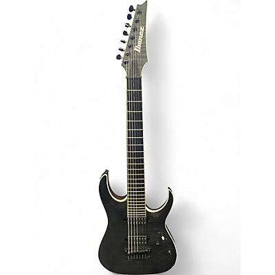 Used Ibanez RGAIX7FM Trans Black Solid Body Electric Guitar