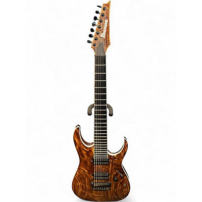Used Ibanez RGAIX7U Antique Brown Stained Solid Body Electric Guitar