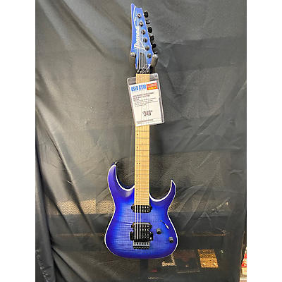 Ibanez Used Ibanez RGAR42FMMT Trans Blue Solid Body Electric Guitar