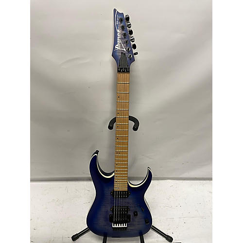 Ibanez Used Ibanez RGAR42MFMT Azure Lagoon Burst Solid Body Electric Guitar Azure Lagoon Burst