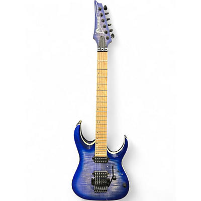 Used Ibanez RGAR42MFMT Blue Burst Solid Body Electric Guitar
