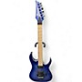Used Ibanez RGAR42MFMT Blue Solid Body Electric Guitar Blue
