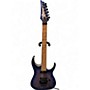 Used Ibanez RGAR42MFMT Blue Solid Body Electric Guitar Blue