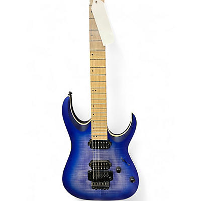 Used Ibanez RGAR42MFMT Jewel Blue Solid Body Electric Guitar