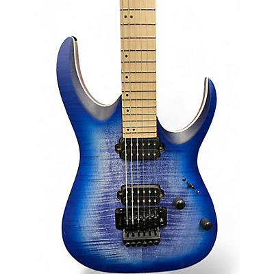 Used Ibanez RGAR42MFMT Jewel Blue Solid Body Electric Guitar