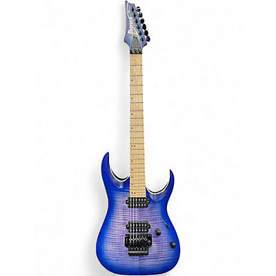 Used Ibanez RGAR42MFMT Jewel Blue Solid Body Electric Guitar