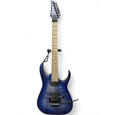 Used Ibanez RGAR42MFMT Jewel Blue Solid Body Electric Guitar
