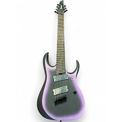 Used Ibanez RGD71ALMX Axion 7 string Black Aurora Burst Solid Body Electric Guitar