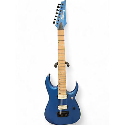 Used Ibanez RGDIR7M 7 String Laser Blue Solid Body Electric Guitar