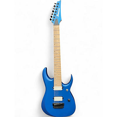 Used Ibanez RGDIR7M LASER BLUE MATTE Solid Body Electric Guitar