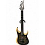 Used Ibanez RGDIX6PB BLACK BURL AND NATURAL Solid Body Electric Guitar BLACK BURL AND NATURAL