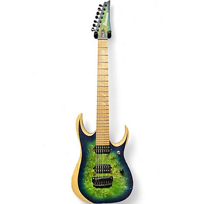 Used Ibanez RGDIX7MBP Surreal Blue Burst Solid Body Electric Guitar