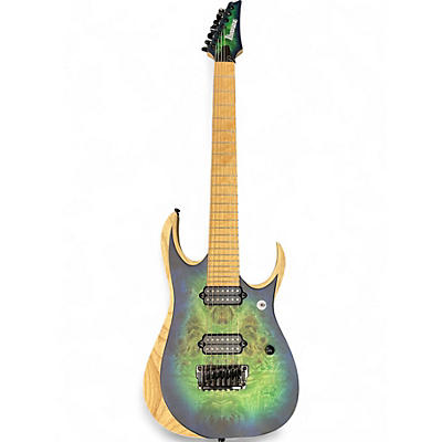 Used Ibanez RGDIX7MPB Blue Solid Body Electric Guitar