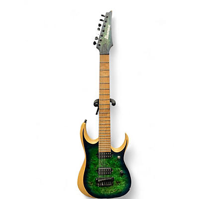 Used Ibanez RGDIX7MPB Green Solid Body Electric Guitar