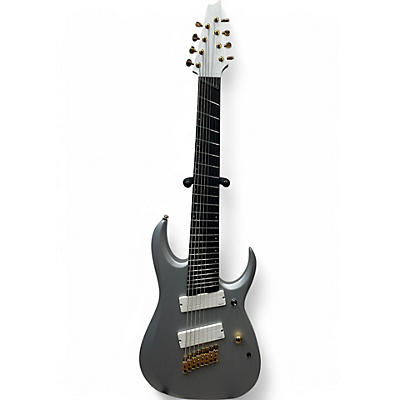 Used Ibanez RGDMS8 Axe Design Lab 8 String Silver Metallic Solid Body Electric Guitar