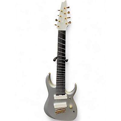 Used Ibanez RGDMS8 Metallic Silver Solid Body Electric Guitar