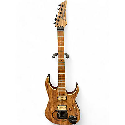 Used Ibanez RGEW521MZW with Kahler bridge and Roland GK-3 MIDI converter Zebrawood Solid Body Electric Guitar