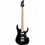 Used Ibanez RGIB21 Iron Label Baritone Black Solid Body Electric Guitar Black