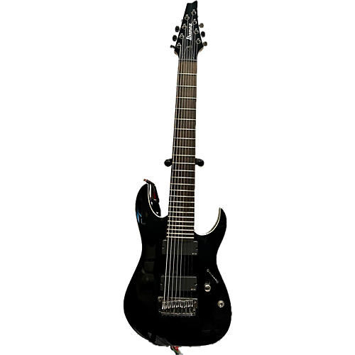 Ibanez Used Ibanez RGIR28FE Iron Label 8 String Black Solid Body Electric Guitar Black