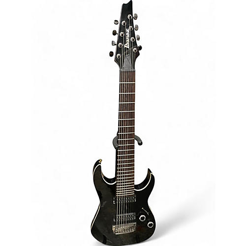 Ibanez Used Ibanez RGIR28FE Iron Label 8 String Black Solid Body Electric Guitar Black