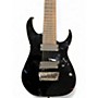 Used Ibanez RGIR28FE Iron Label 8 String Black Solid Body Electric Guitar Black