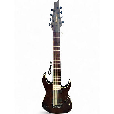 Used Ibanez RGIR28FE Iron Label 8 String Brown Solid Body Electric Guitar