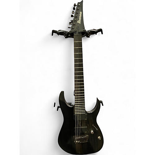 Used Ibanez RGIT27E Iron Label 7 String Black Solid Body Electric Guitar Black