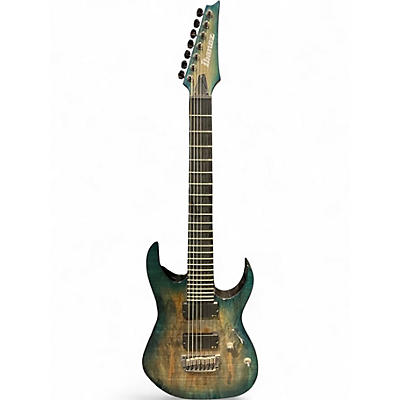 Used Ibanez RGIX27FESM Foggy Stained Green Solid Body Electric Guitar