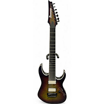 Used Ibanez RGIX7FDLB Northern Lights Burst Solid Body Electric Guitar