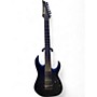 Used Ibanez RGIXL7 Iron Label 7-String Black Solid Body Electric Guitar Black