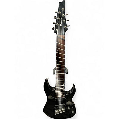 Used Ibanez RGMS 8 black Solid Body Electric Guitar