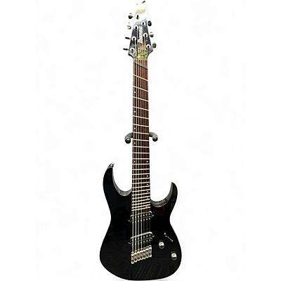 Used Ibanez RGMS7 Ebony Solid Body Electric Guitar