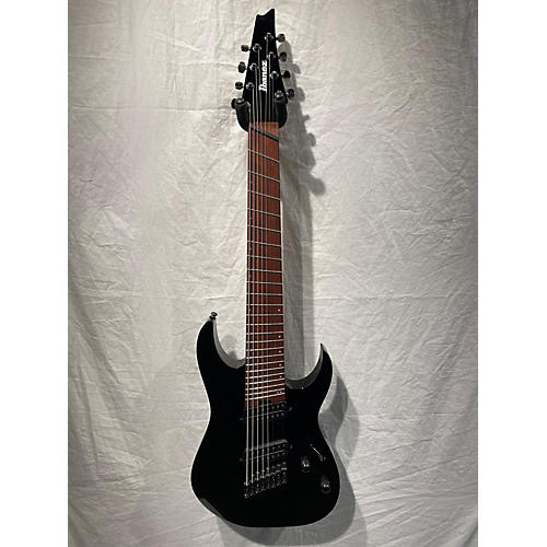 Ibanez Used Ibanez RGMS8 Black Solid Body Electric Guitar Black