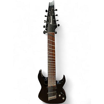 Used Ibanez RGMS8 Black Solid Body Electric Guitar
